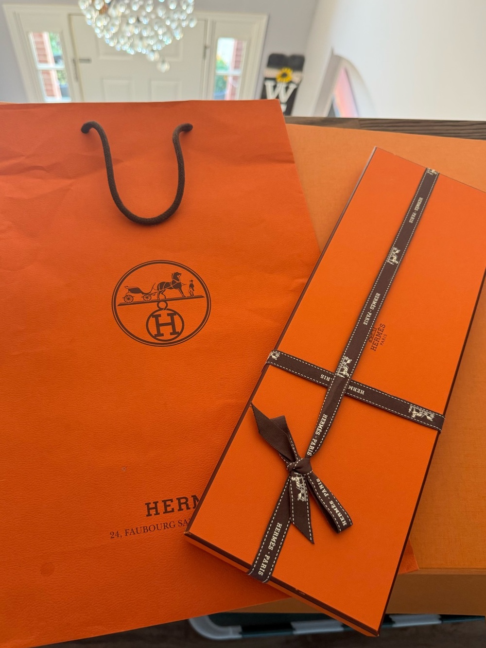 Hermes Orange Gift Box & Bag Set